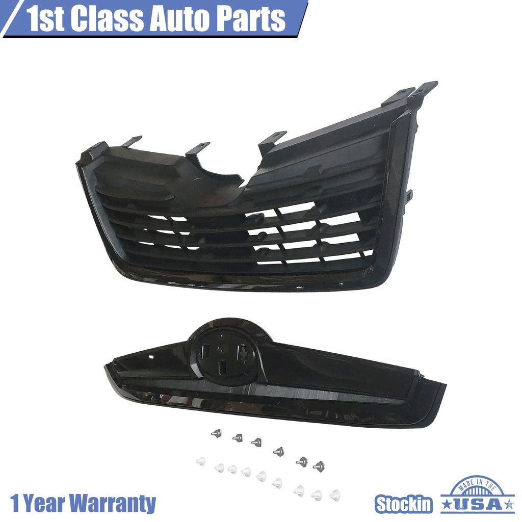 Glossy Black Front Bumper Upper Grille for Subaru Forester (2019-2021)