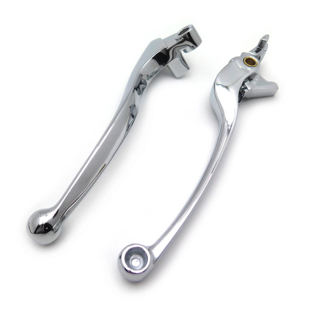 Chrome Brake and Clutch Hand Lever Replacement Set for Kawasaki ZX9R (2000–2003)
