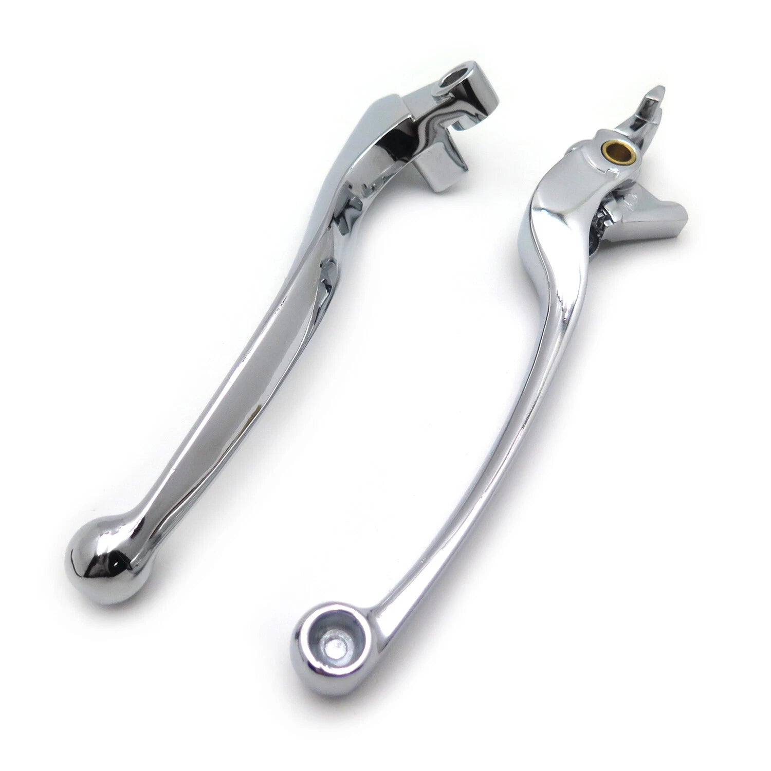 Chrome Brake and Clutch Hand Lever Replacement Set for Kawasaki ZX9R (2000–2003)