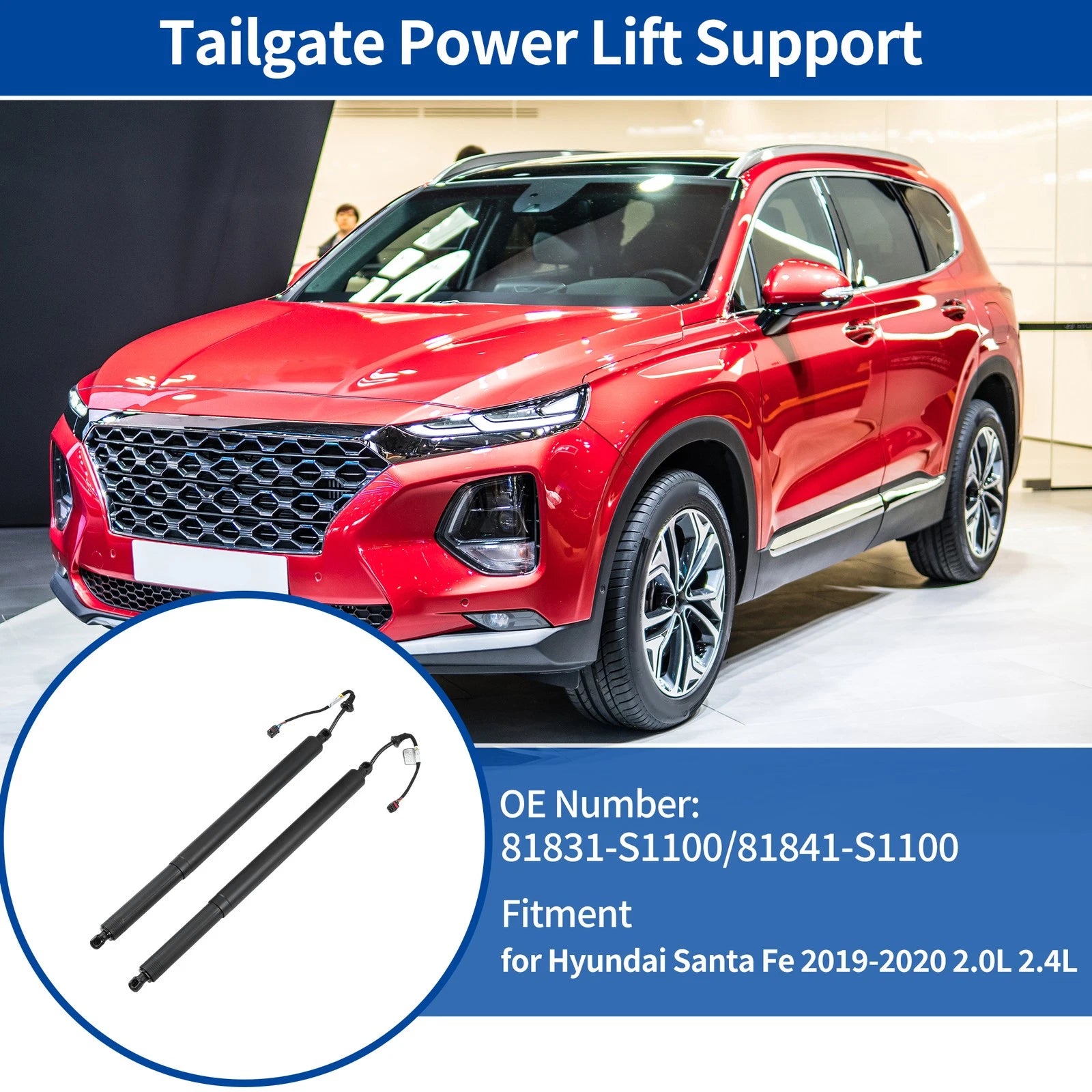 Rear Tailgate Power Lift Support for Hyundai Santa Fe (2019–2020) No. 81831S1100