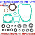 Bottom End Crank Transmission Bearings & Seals & Gasket for Yamaha Blaster YFS200 (1988–2006)