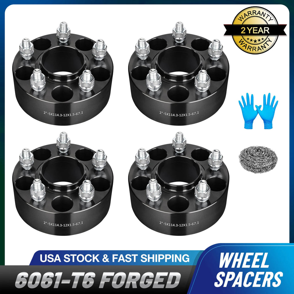 2" Hubcentric Wheel Spacers for Make Model (YYYY–YYYY) 5x114.3 12x1.5