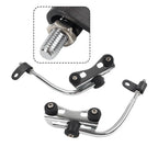 Windshield Mounting Hardware Kit for Universal Motorcycle (Black Metal)