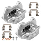 Pair Front Brake Calipers with Brackets For Buick Cadillac Chevrolet GMC 18B5270
