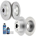 Front and Rear Drilled & Slotted Brake Rotors for Toyota Camry (2012–2017)