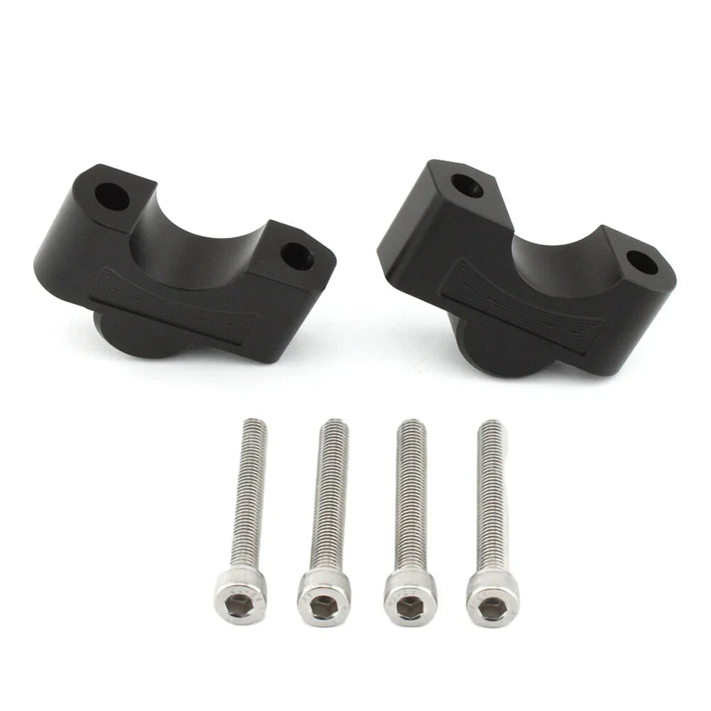 CNC Handlebar Raiser Clamp for Tiger Sport 660 (2022-2024) Black