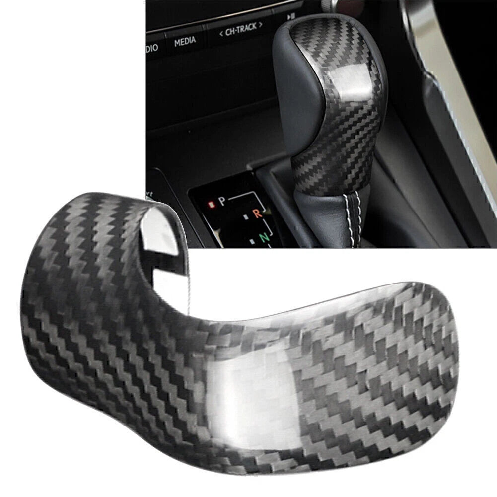 Carbon Fiber Gear Shift Knob Cover Trim for Lexus IS ES GS NX RX RC (2014–2023)