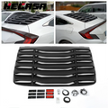 Rear Window Louver Sun Shade Cover for Honda Civic 2DR (2016–2020)