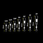 Stainless Steel Swivel Set with Snap Links for Fishing Line Management