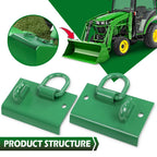 2Pcs Grab Hooks D Rings for John Deere Compact Tractor 1025R 2032R 3320