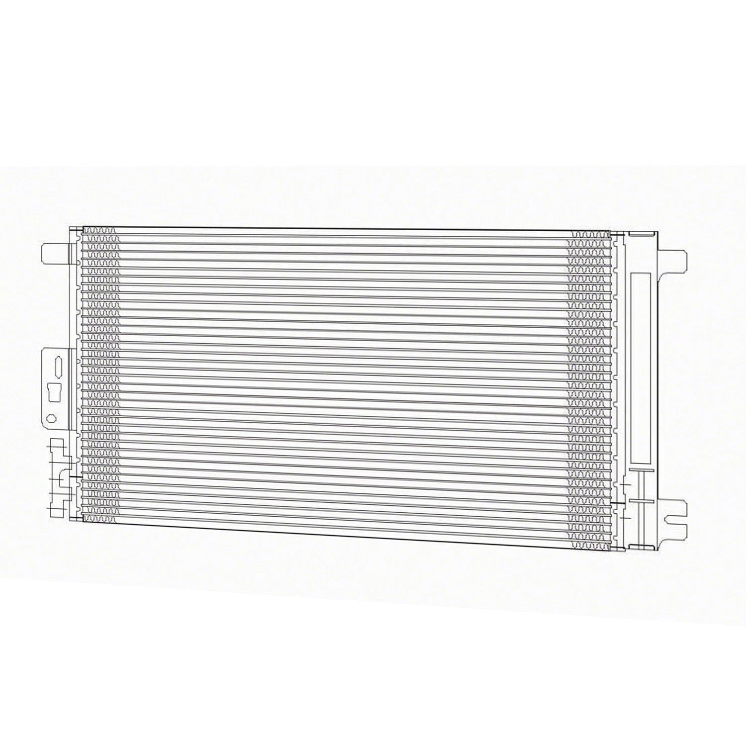 Replacement Aluminum A/C Condenser w Receiver Drier for Ford Ranger (2012–2023)
