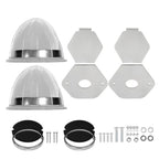 2X Amber Blue LED Under Glow Frame Bracket Universal Clamp