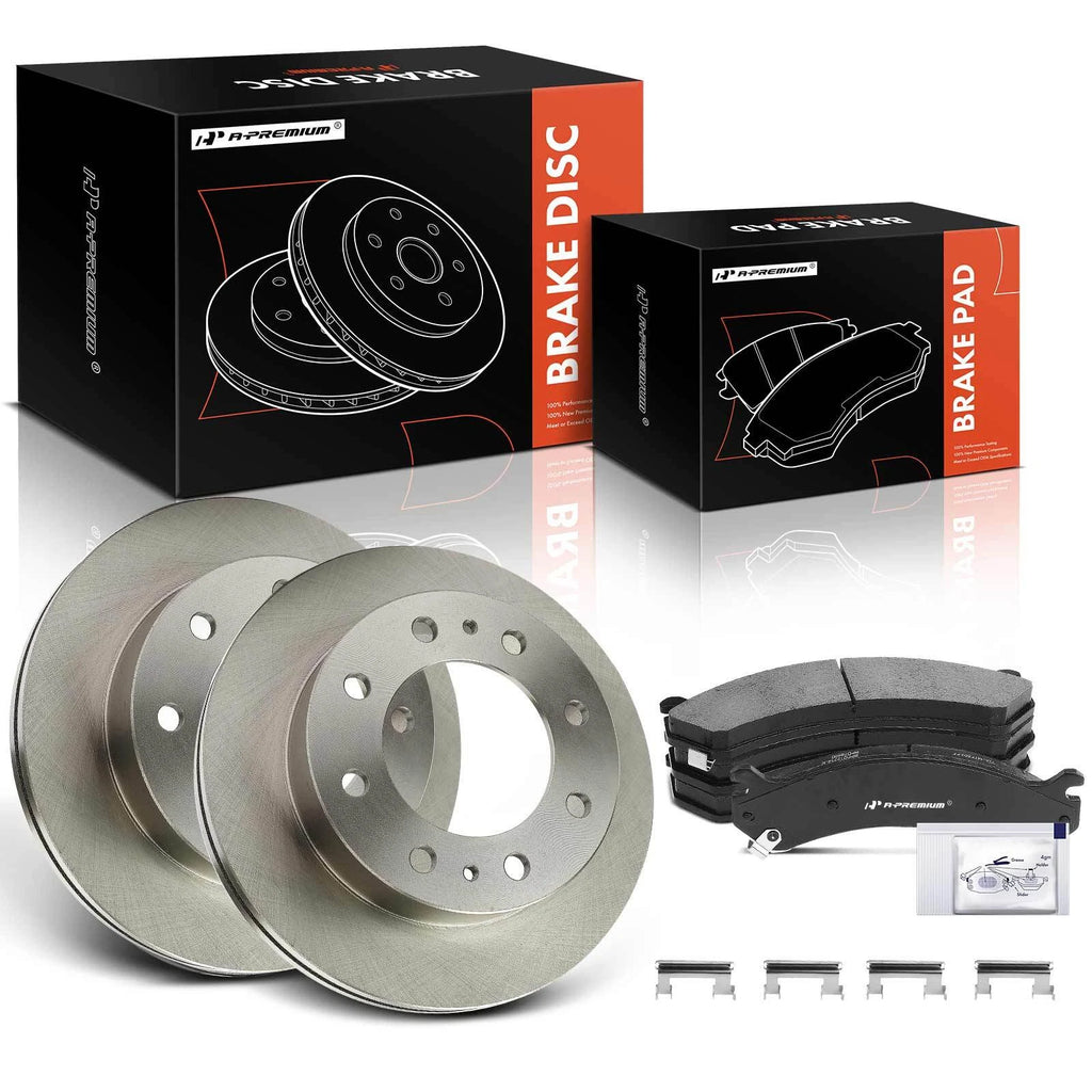 Front Disc Brake Rotors & Ceramic Pads for Chevy Silverado 3500 (2001–2006)
