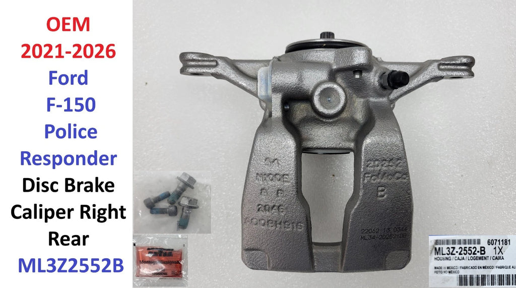 OEM Disc Brake Caliper Right Rear for Ford F-150 Police Responder (2021–2026) ML3Z2552B