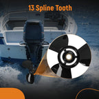 Aluminum Boat Propeller for Evinrude 40-75HP (1975–2005) 15" Pitch 3 Blade