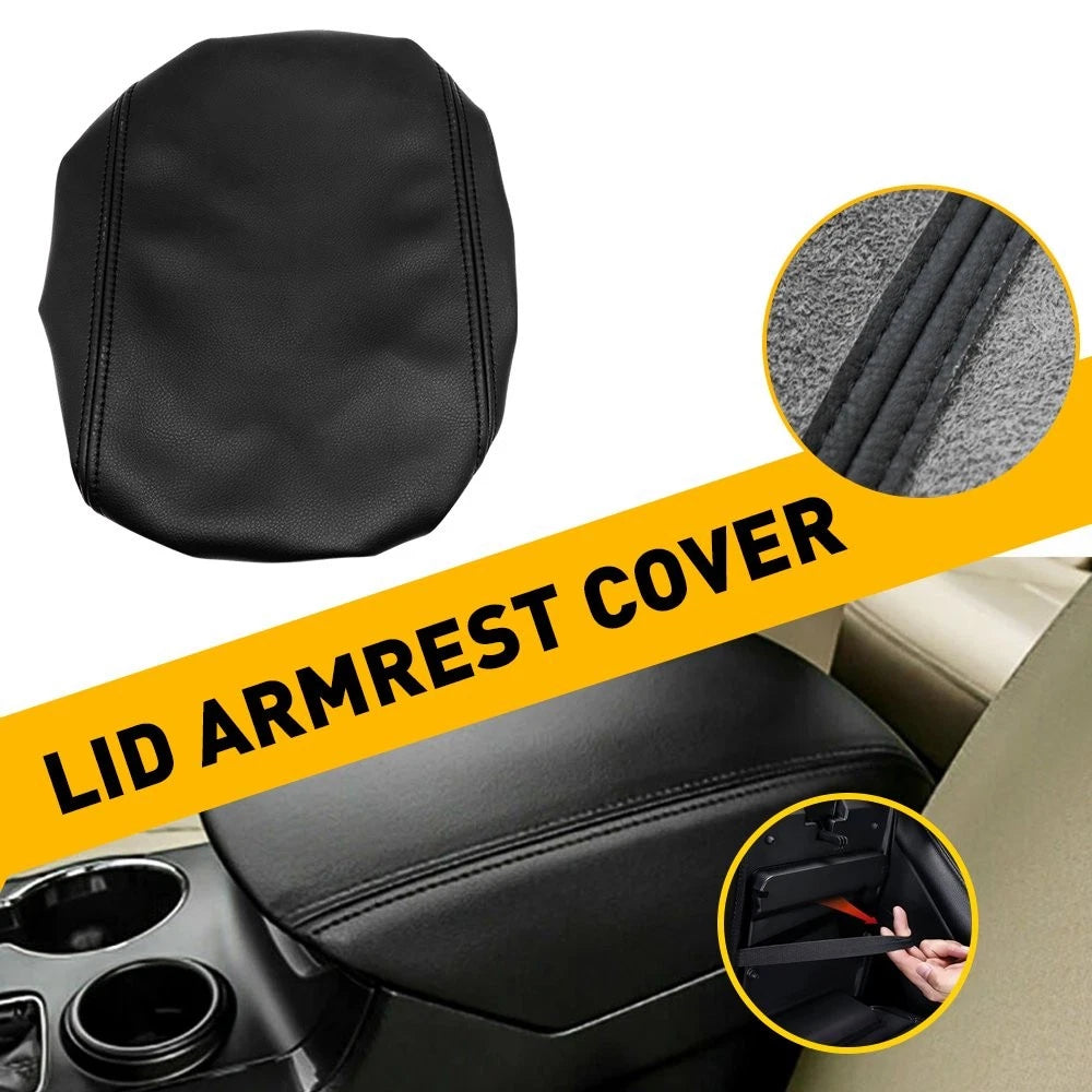 Leather Center Console Lid Armrest Cover for Ford Explorer (2011–2018)
