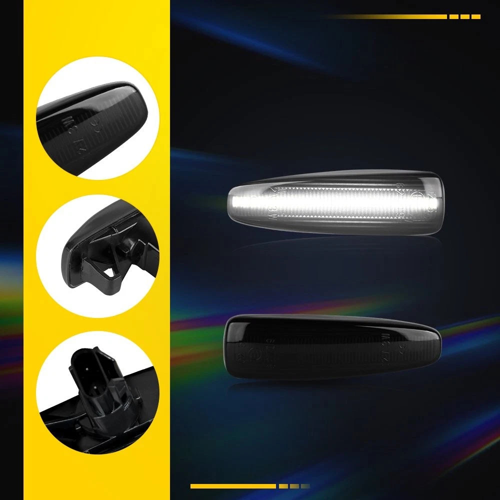2X LED Front Side Marker Lights for Mitsubishi Lancer Evo X (2008–2015)