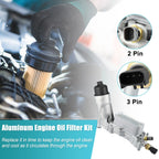 Aluminum Engine Oil Cooler Filter Housing for Dodge Ram Jeep (2002–2023) 5184294AE