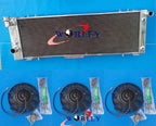 4 Row Radiator + Fan for Jeep Cherokee XJ 2.5 4.0 V6 AT (1997-2001)