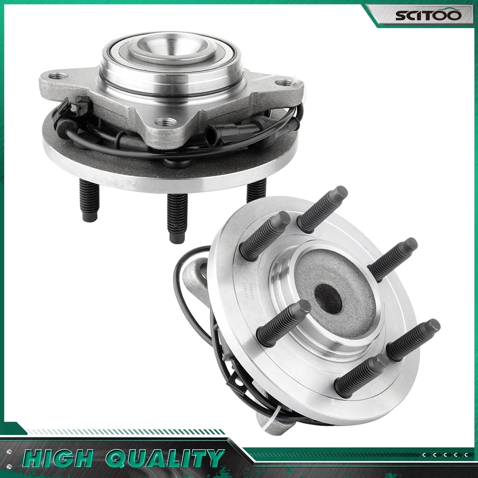 2X Front Wheel Bearing Hub for Lincoln Navigator, Ford Expedition (2003–2006) 2WD