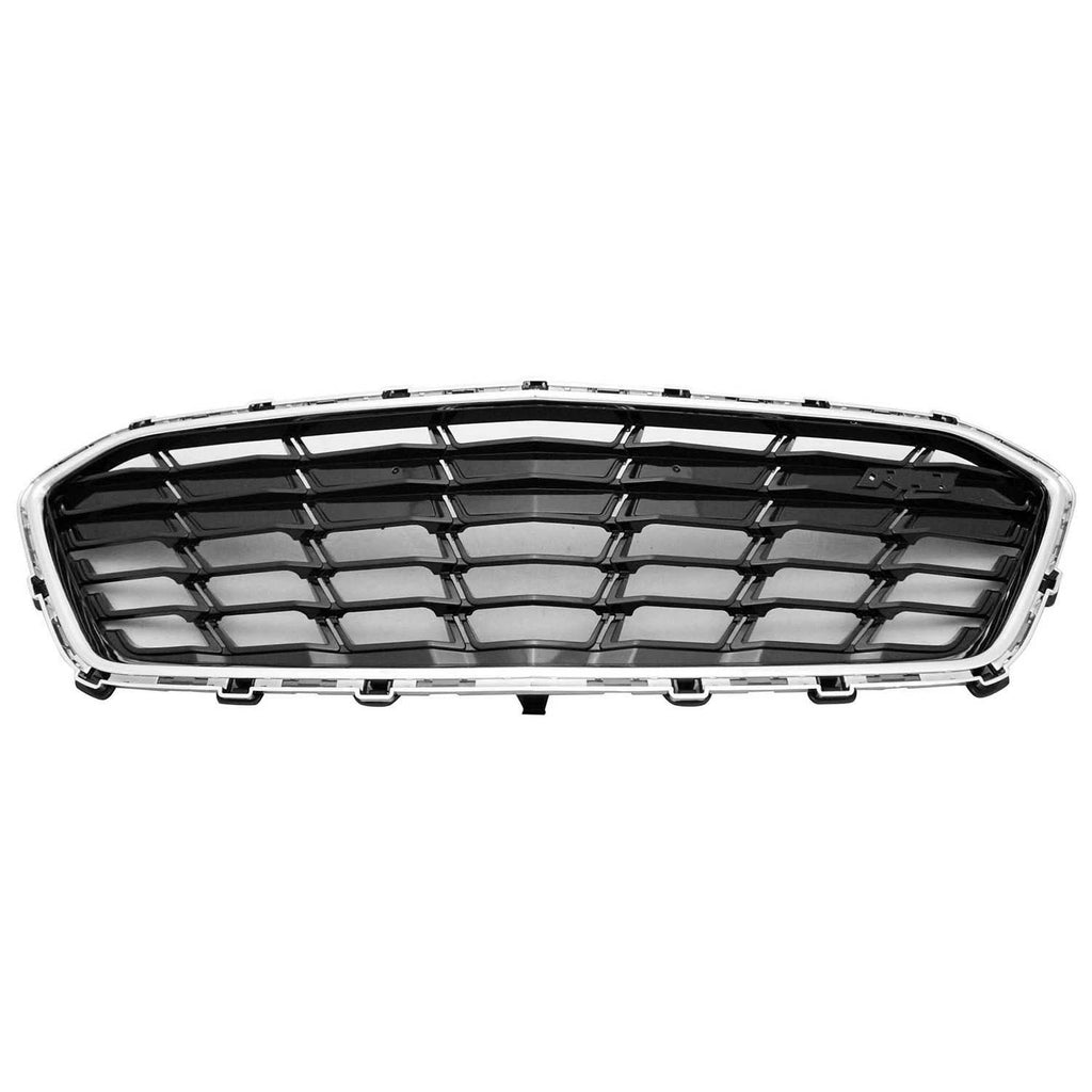 Replacement Black Chrome/Painted ABS Plastic Front Center Grille