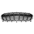Replacement Black Chrome/Painted ABS Plastic Front Center Grille