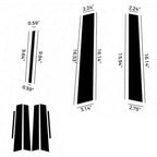 Car Door Window Trim Protectors for Honda Civic Sedan (2006–2011)