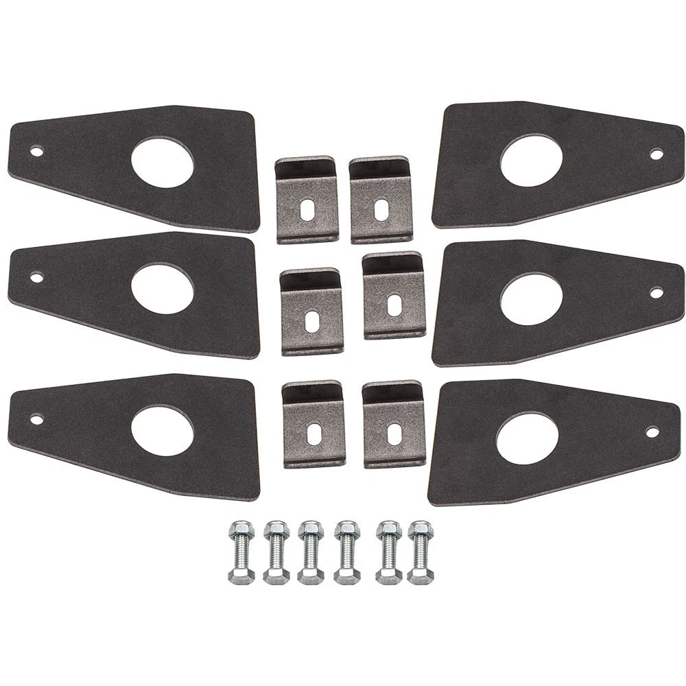 Set of 6 Roof Rack Gutter Mounting Brackets for Universal Fit