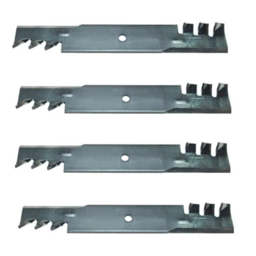 Set of 4 Heavy Duty Toothed Mulching Blades for Bad Boy (Replaces 038-5000-00)