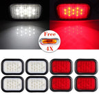 8pc Stop Turn Signal Tail Light for + 4X Side Marker