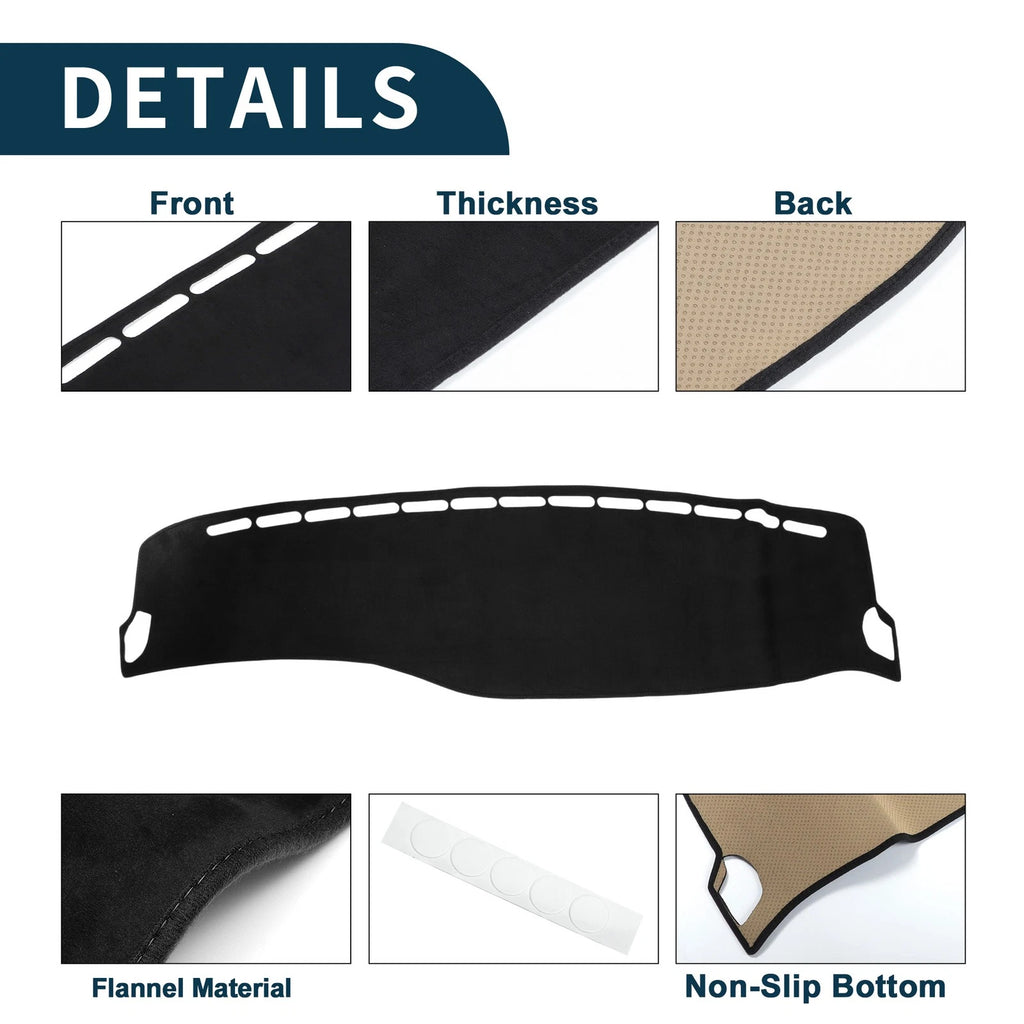Set of 1 Dashboard Dash Cover Mat for Mercedes S-Class W222 (2014–2020)