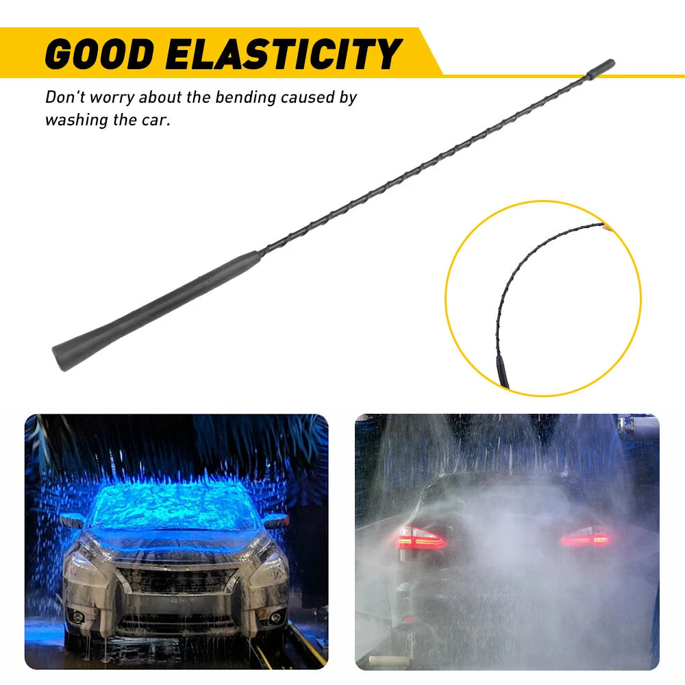 16" Power Antenna Mast for Toyota Yaris, Nissan, Dodge, Mazda, BMW, VW