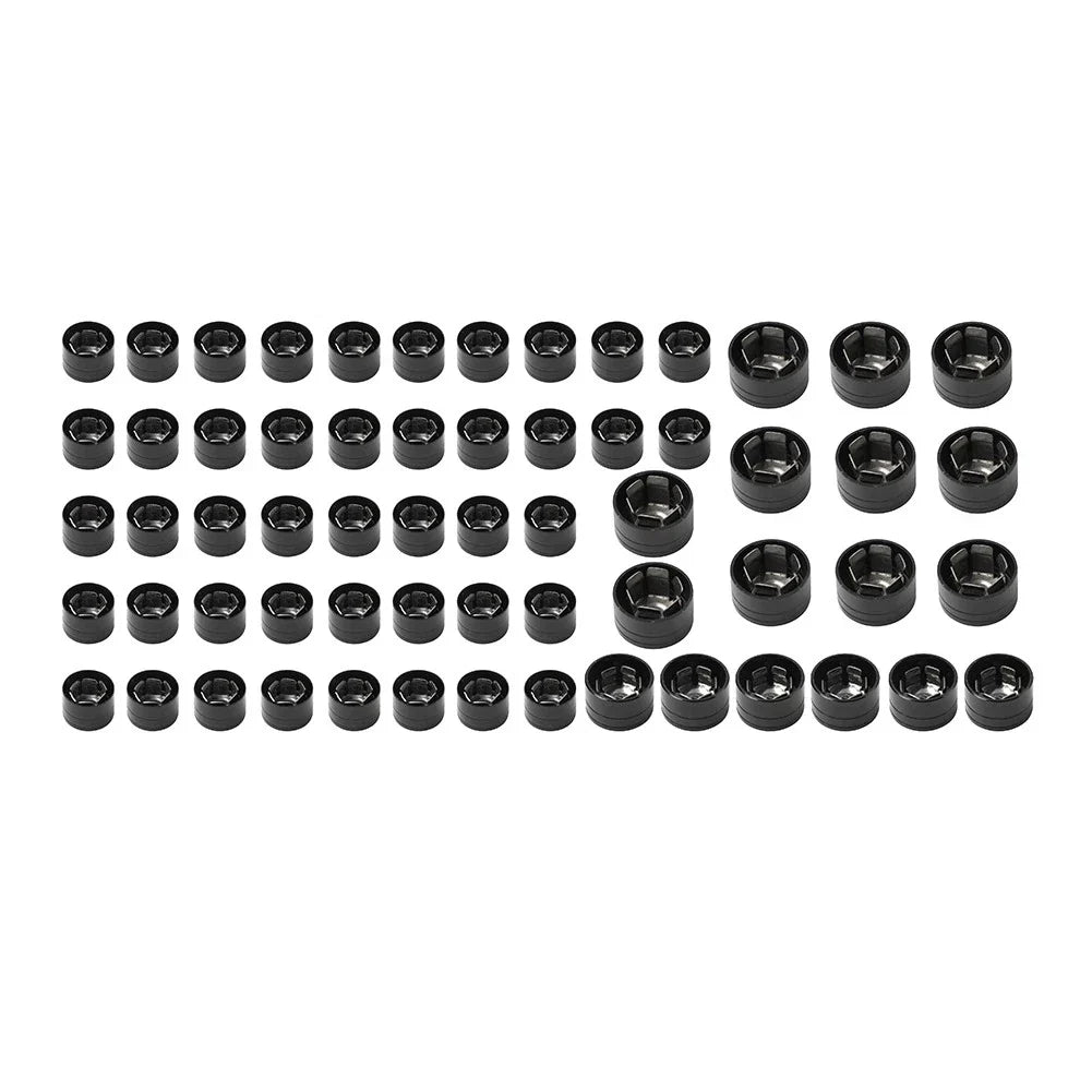 Engine Bolt Caps Cover Kit  Black for Harley Twin Cam Road Glide (1999-2006)