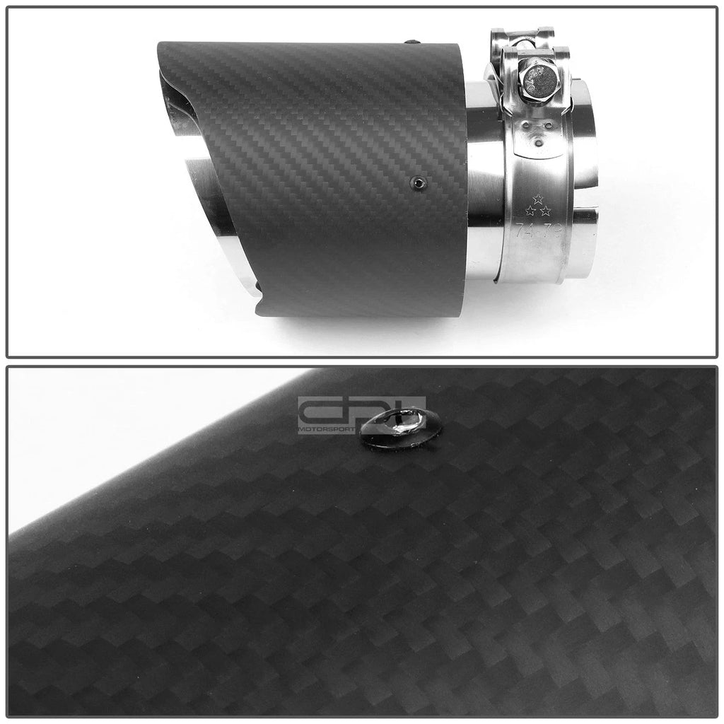 Stainless Steel Exhaust Muffler Tip 2.8" Inlet 4" Slant Outlet