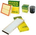 Mann Oil Air Paper Cabin Filter Kit for Audi A4/S4/A6 Quattro, VW Passat (2000–2023)