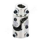 Chrome Universal Steering Shaft U Joint Coupler for Various Models