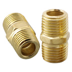 Brass Pipe Adapter for Air Line Air Tool Connector Fittings (1/4 inch)