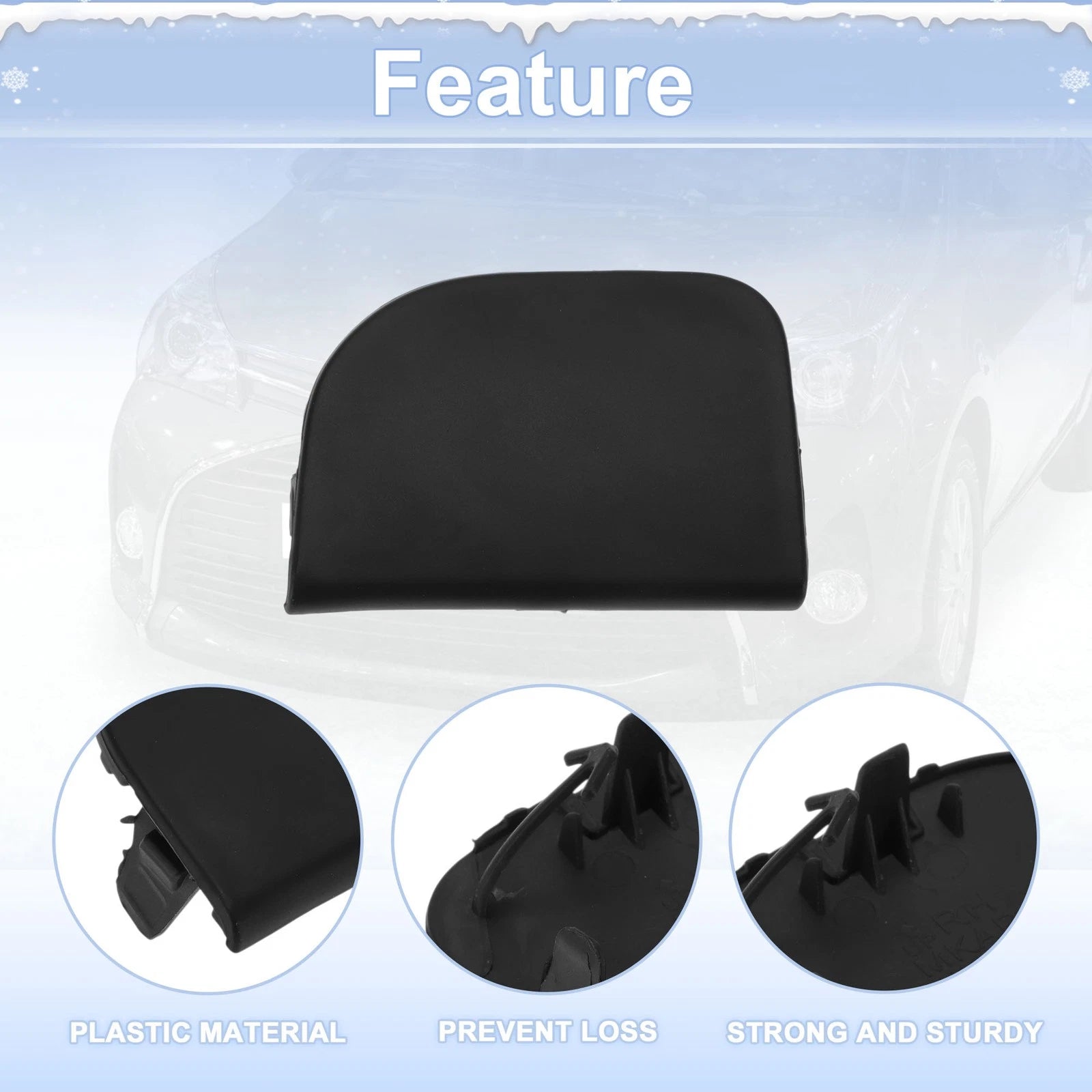 Tow Hook Cover Cap for Toyota Avensis (2008–2011) No. 5328605901