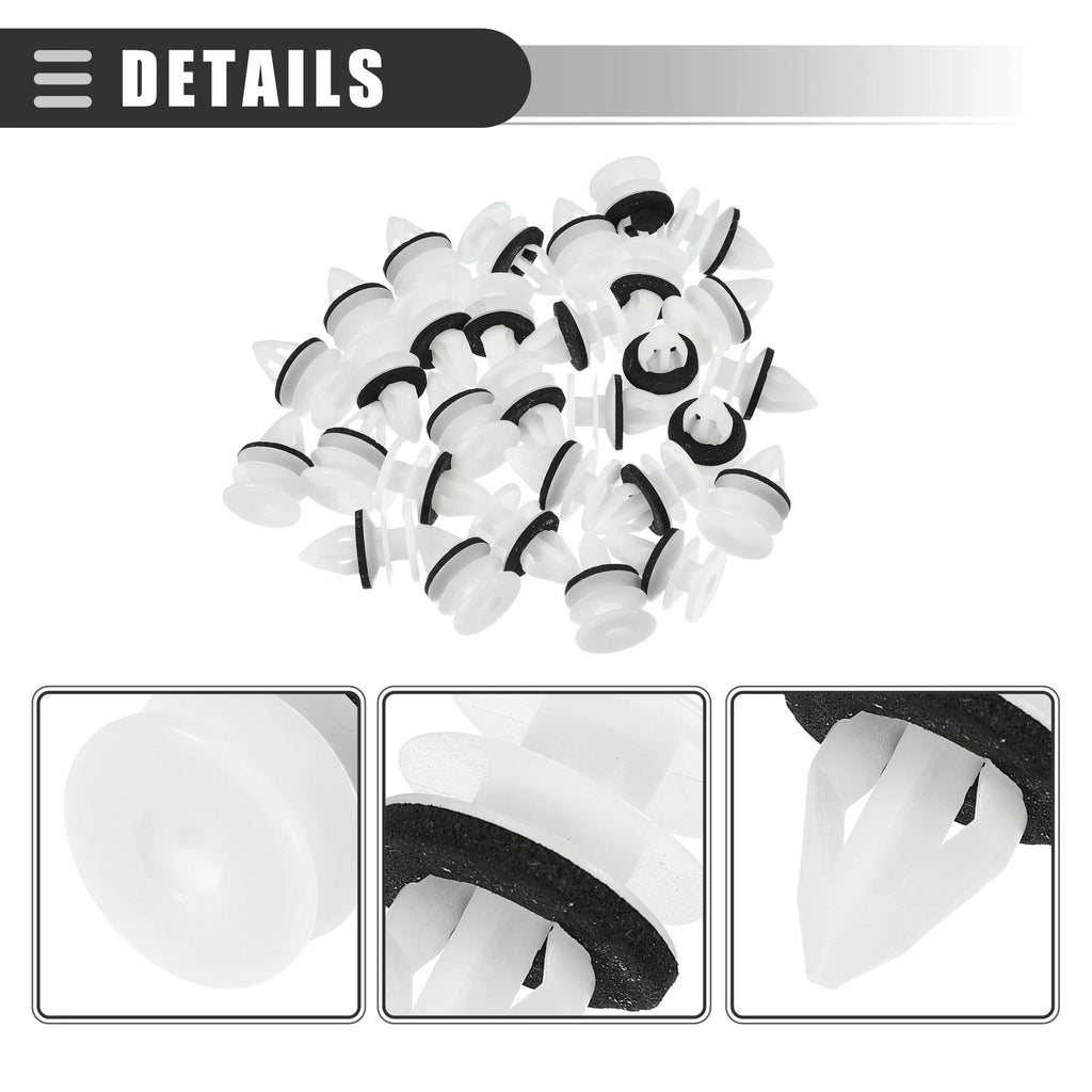30 Pcs Door Trim Panel Push Clips Retainer for Chevrolet (No. 11519031)