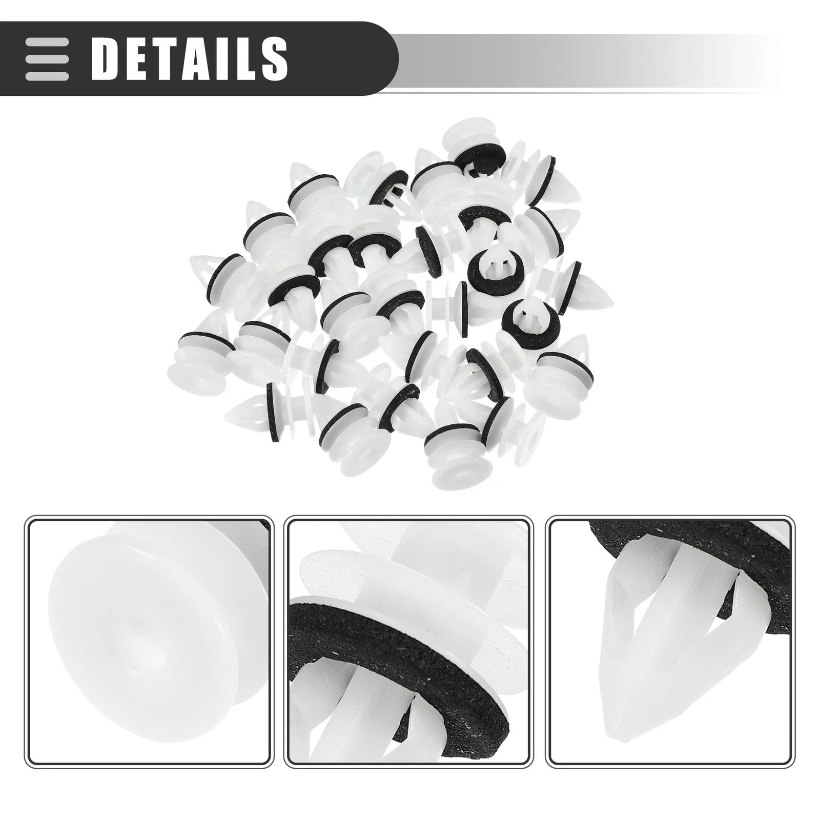 30 Pcs Door Trim Panel Push Clips Retainer for Chevrolet (No. 11519031)