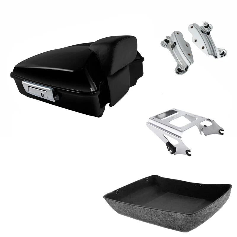 Chopped Trunk Backrest Mount Rack for Harley Touring (2009–2013)