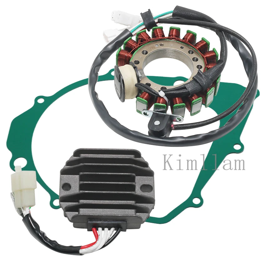 Stator Coil, Regulator Rectifier, Gasket for Yamaha YFM350X Warrior 350 (1996–2001)