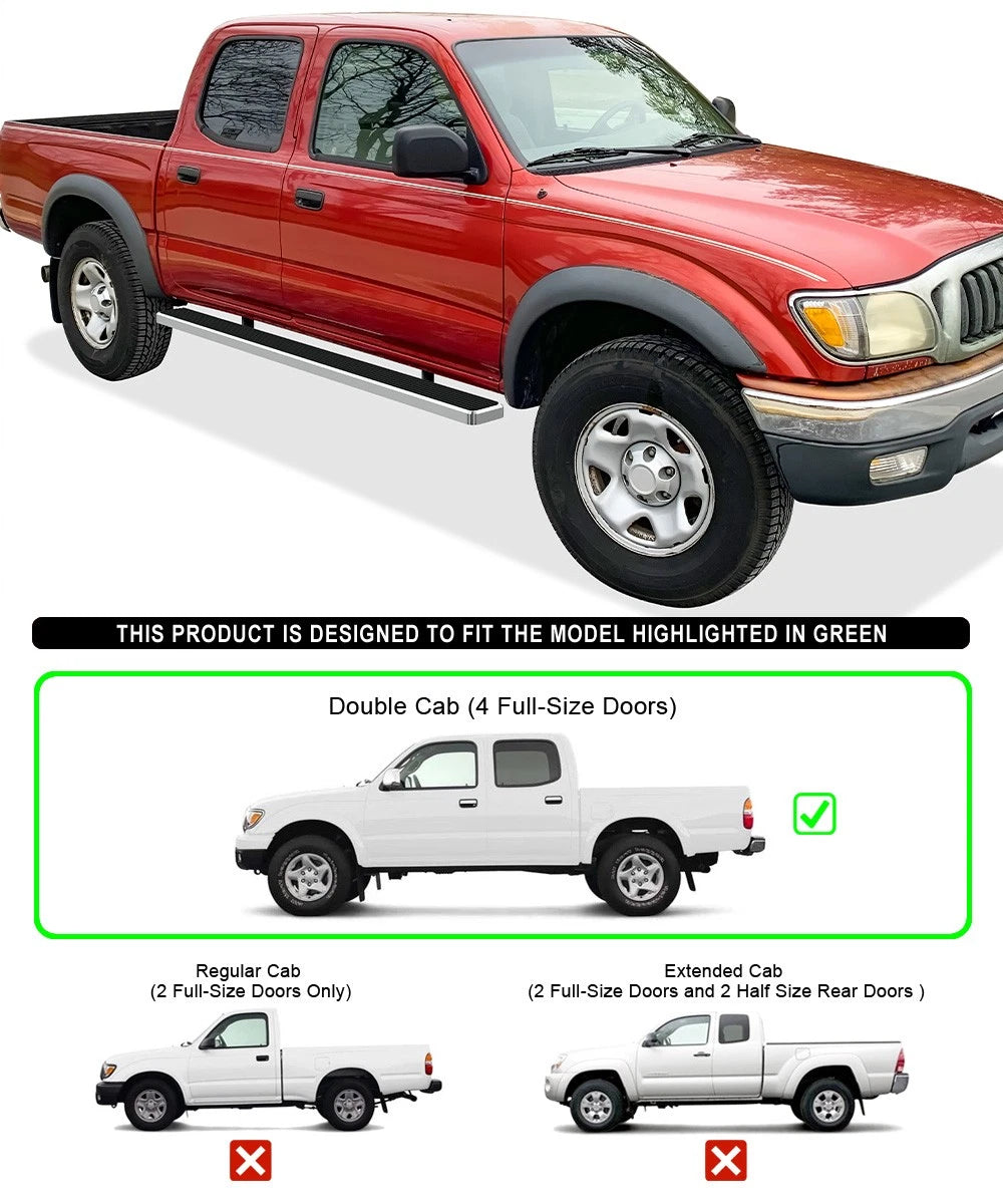 6in Stainless Steel Side Step for Toyota Tacoma Double Cab (2001-2004)