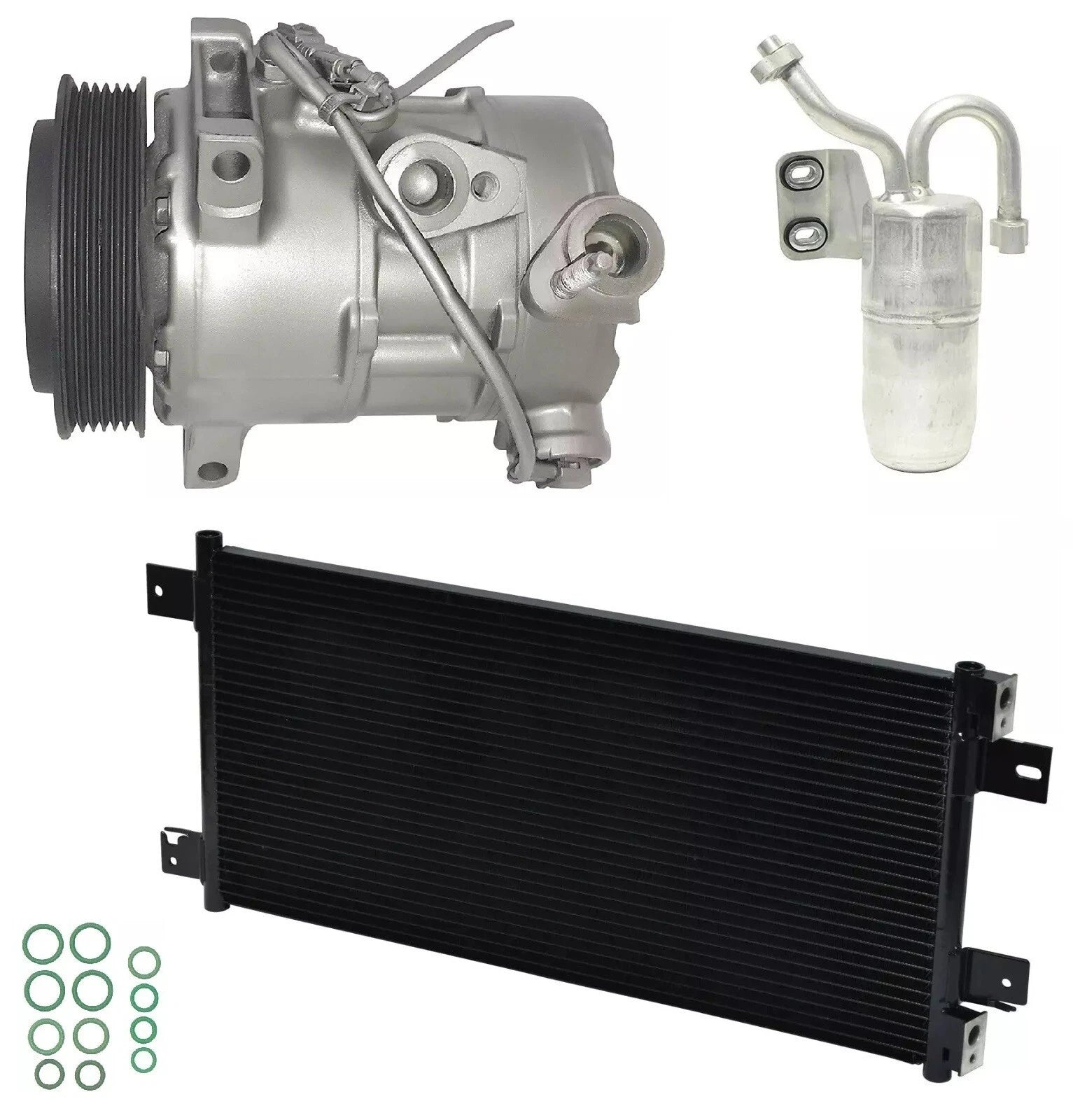 A/C Compressor Kit With Condenser for Jeep Compass 2.0L (2009–2009)