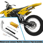 Exhaust Muffler Silencer Pipe Kit 1.1Inch for Honda Motorcycle
