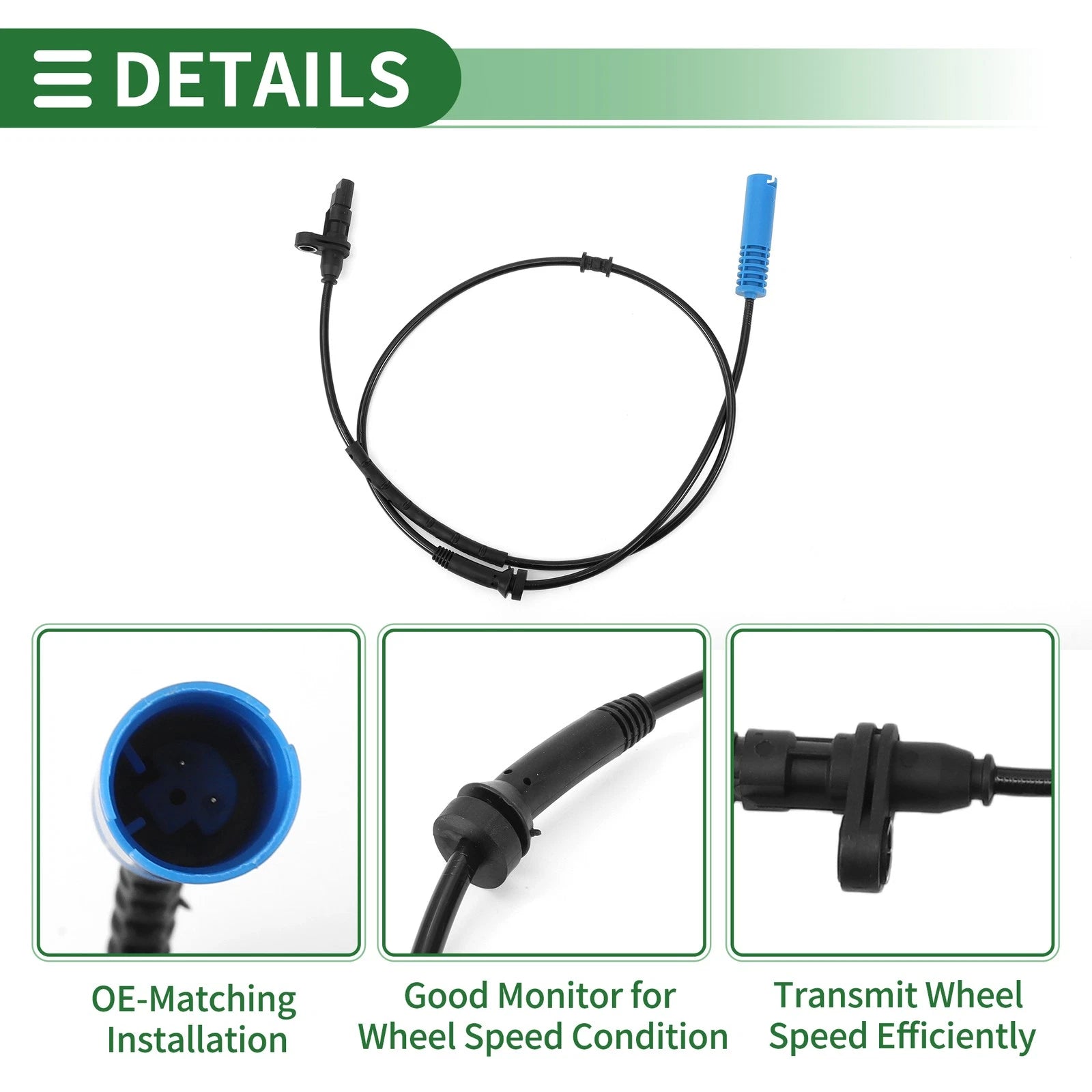 ABS Wheel Speed Sensor for BMW 740i (1999–2001) No. 34526756374/34520025722