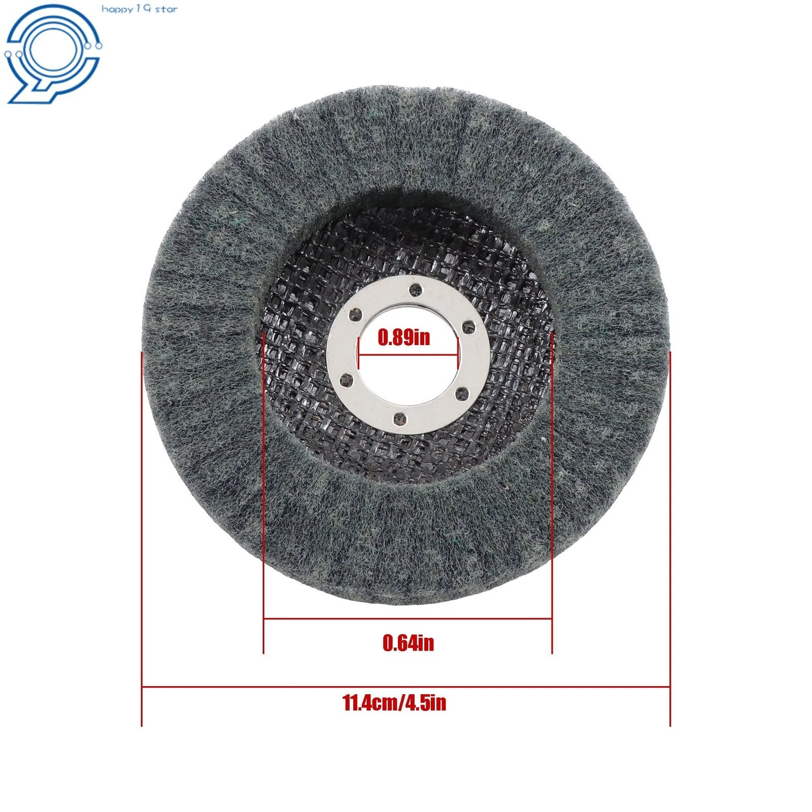 Set of 10 Scour Flap Discs 4-1/2" for Angle Grinder