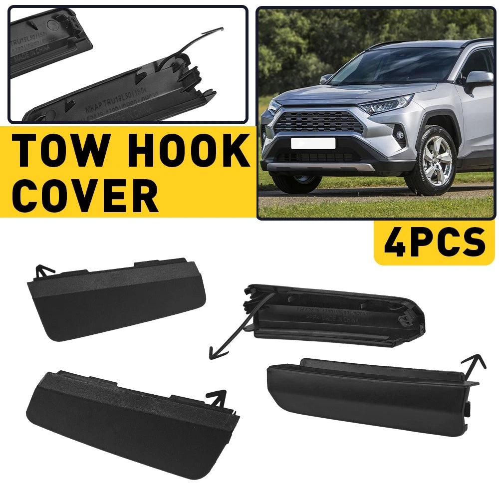 Set of 4 Tow Hook Covers for Toyota RAV4 (2019–2023)