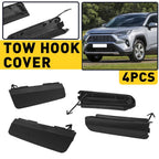 Set of 4 Tow Hook Covers for Toyota RAV4 (2019–2023)