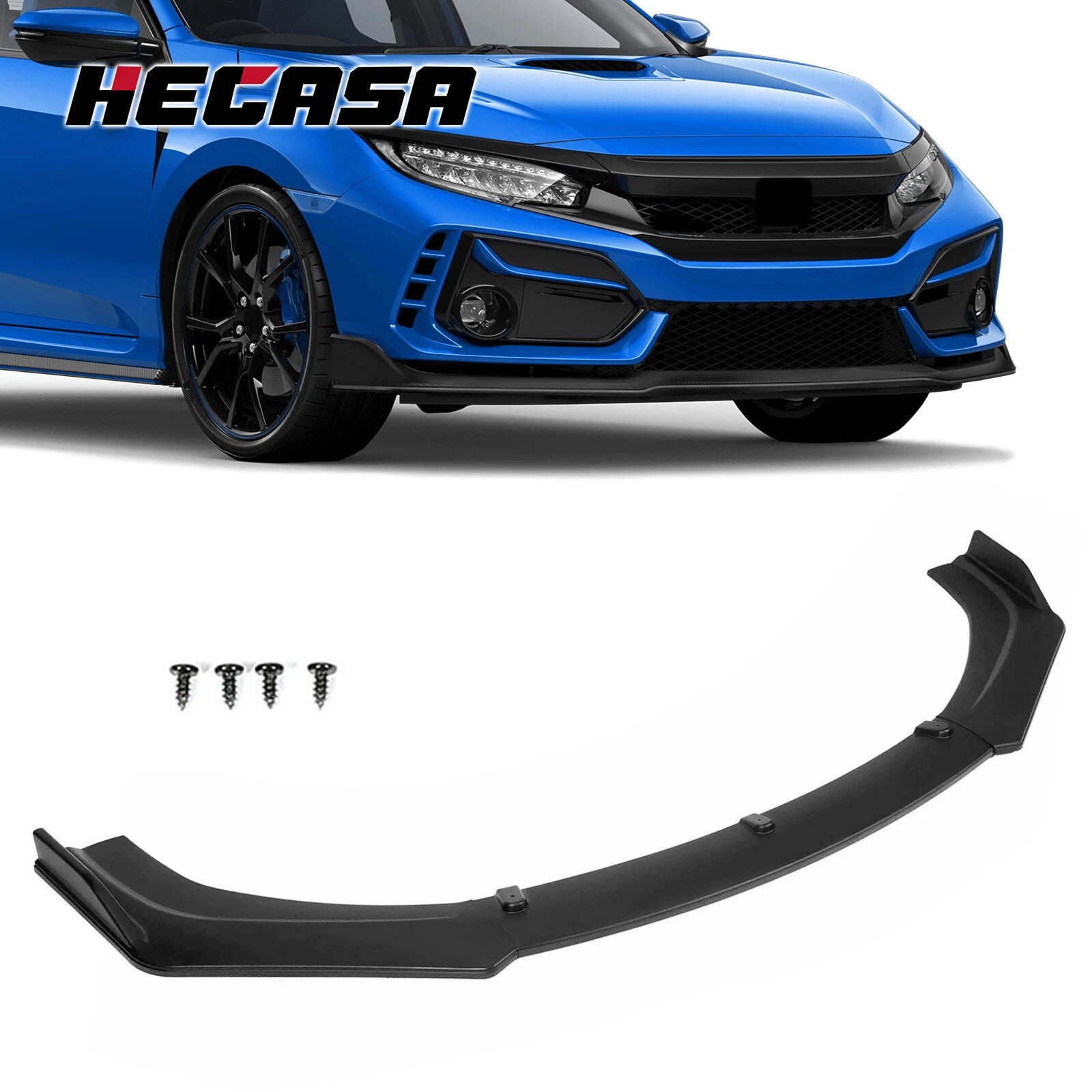 Front Bumper Lip Splitter Body Kit for Honda Civic Sedan (2016–2021)